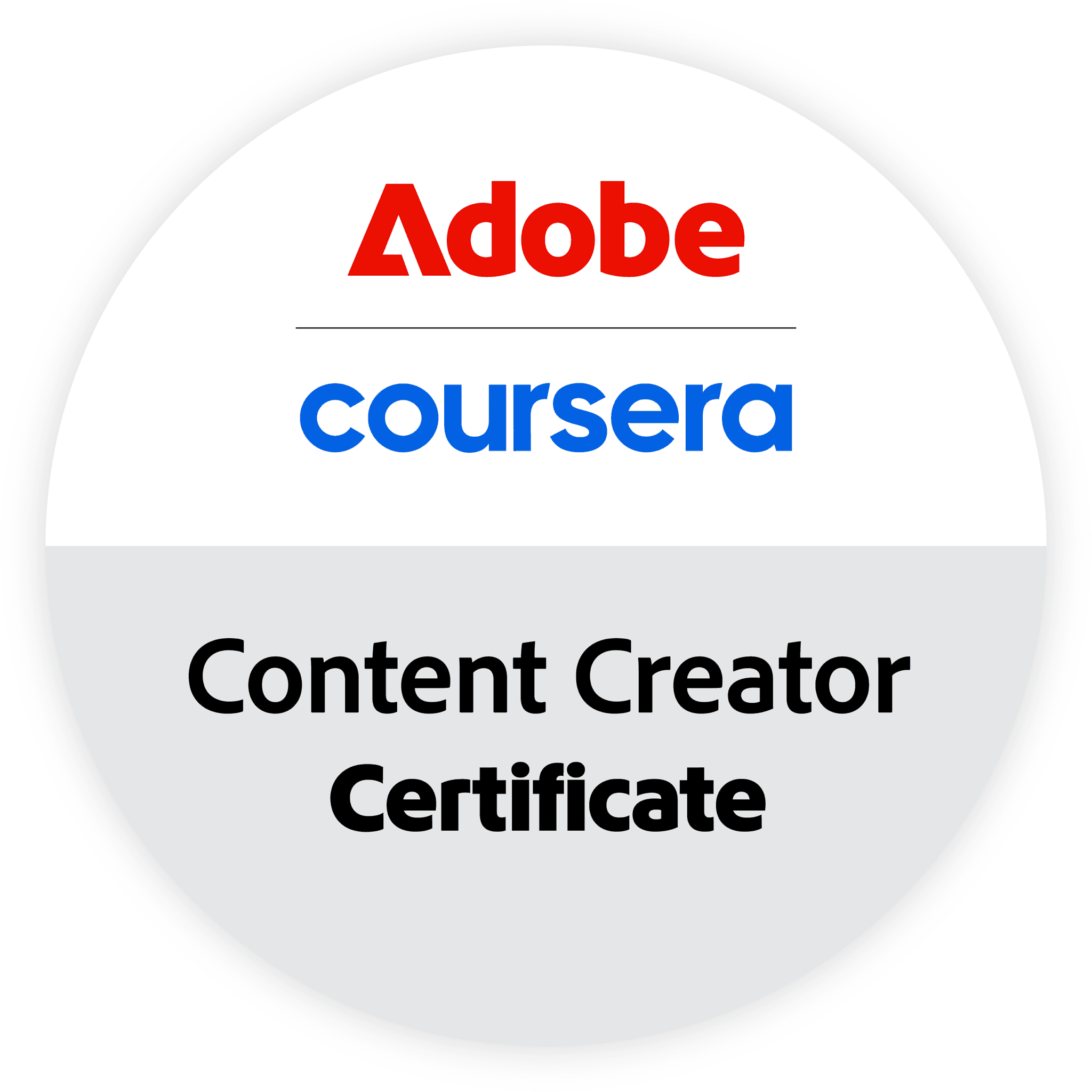 Adobe Content Creator Professional Certificate