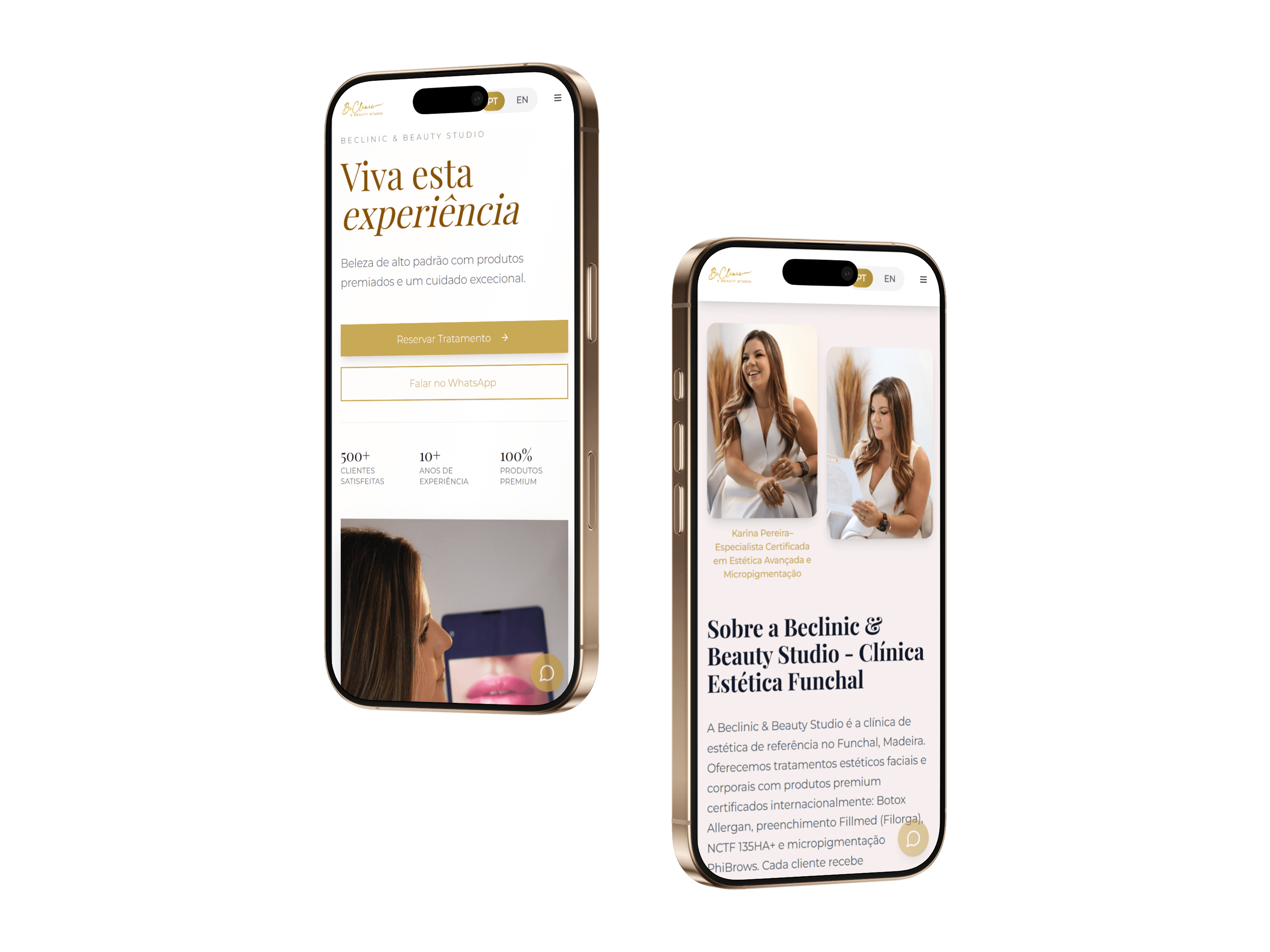 Sección Sobre Nosotros de Beclinic