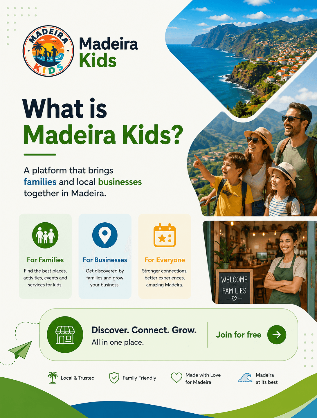 O que é a Madeira Kids — plataforma de informação para famílias que visitam a Madeira